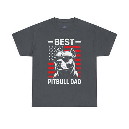 Best Pitbull Dad T-Shirt For Real Dog Father Only