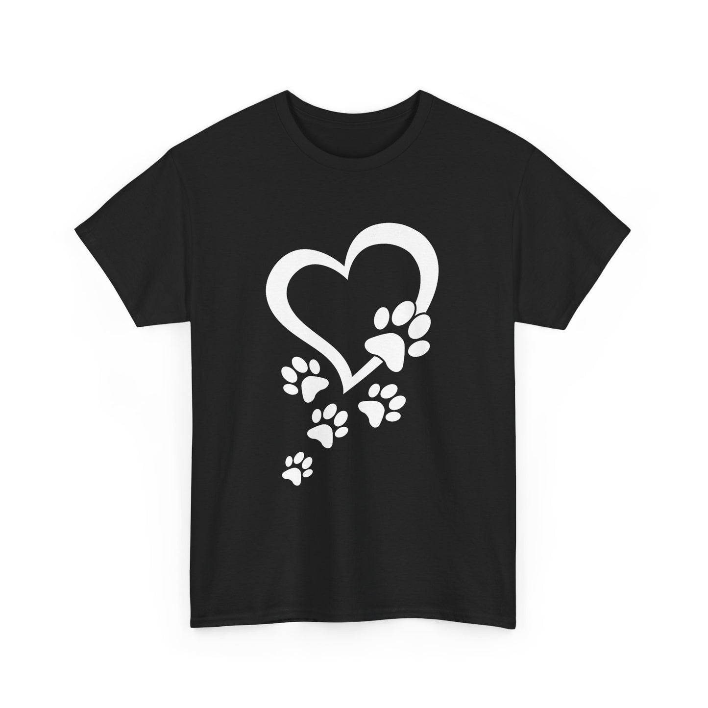 Heart With Paw Print Love T-shirt
