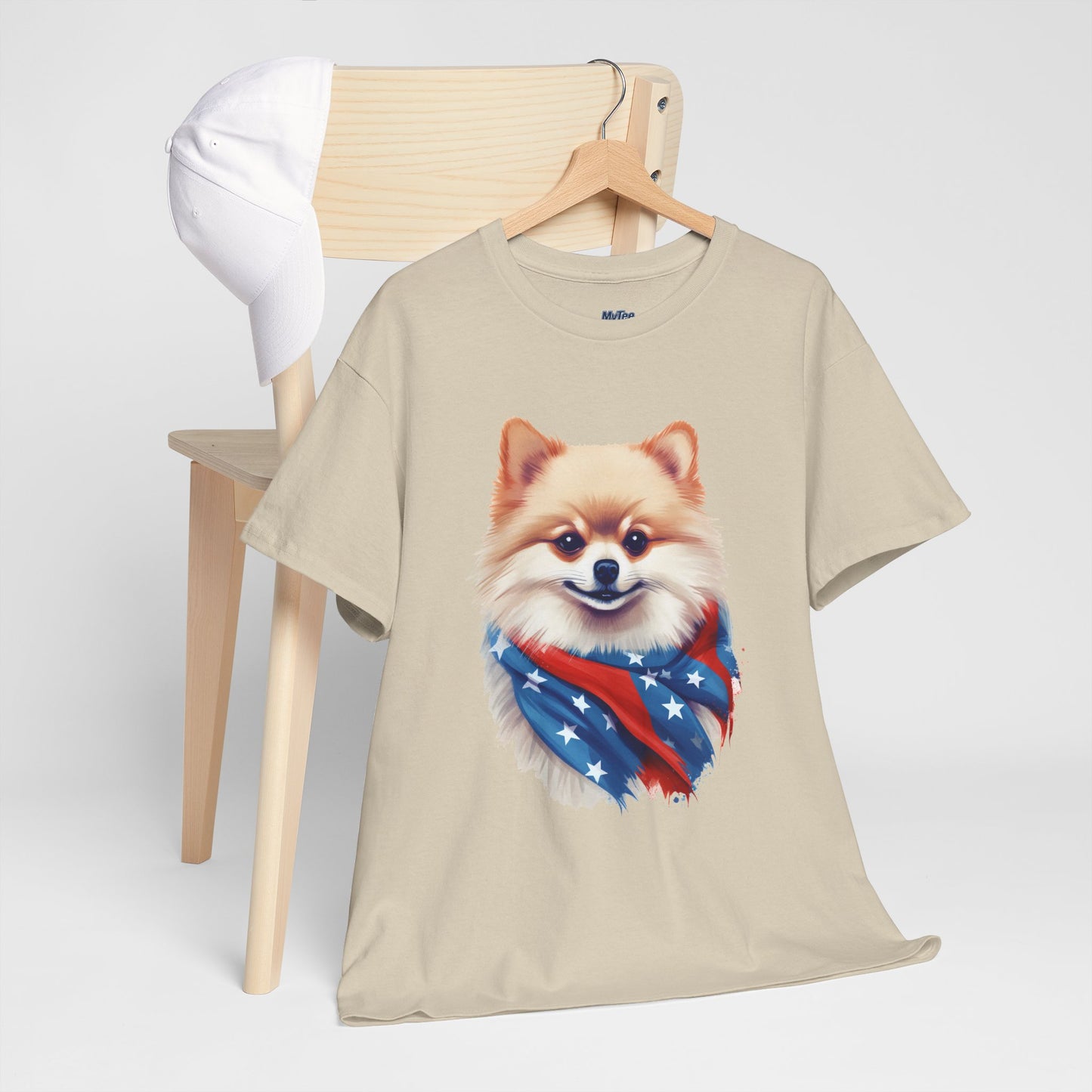 Patriotic pomeranian Unisex T-Shirt