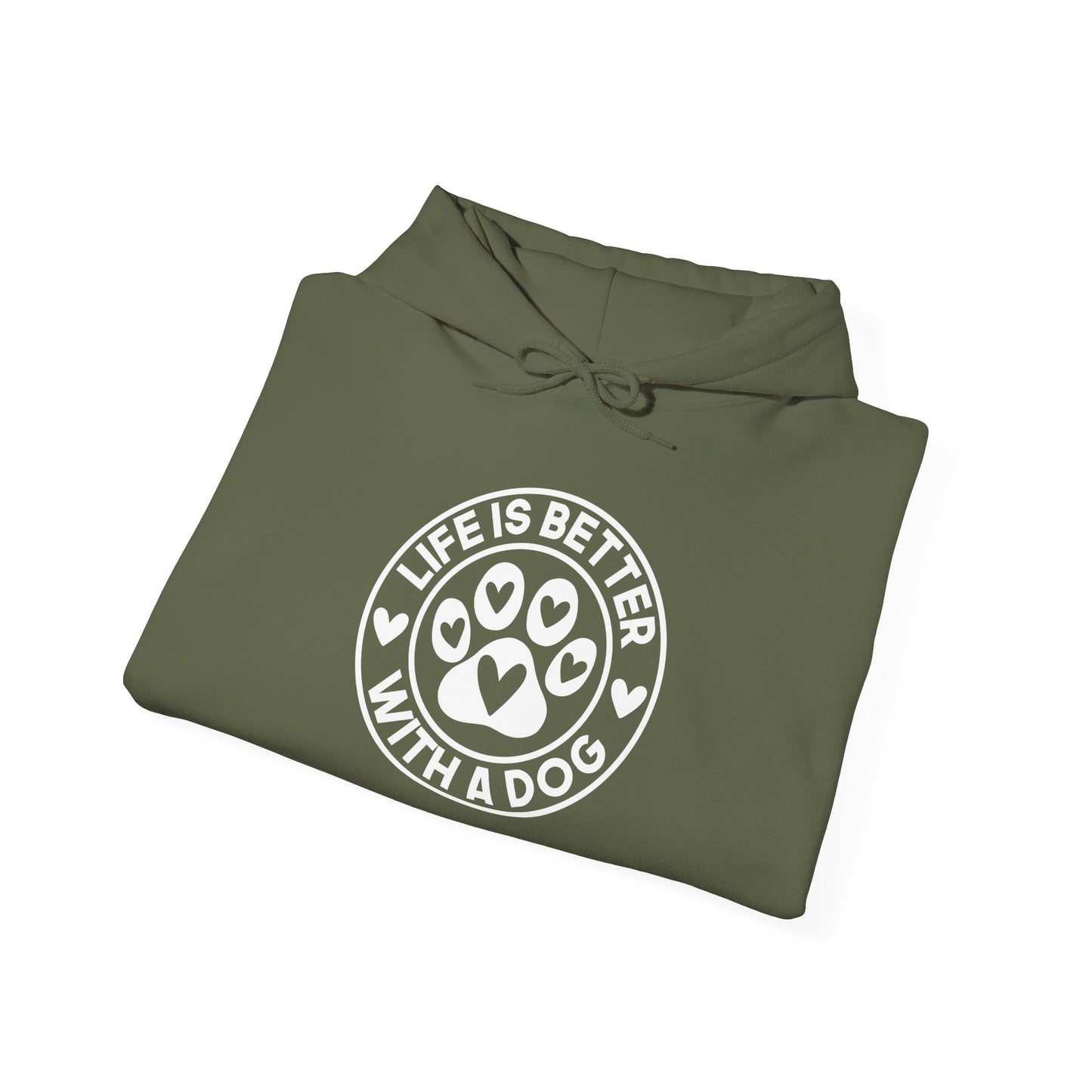 "Life Is Better With A Dog" Unisex Hoodie | Dog-Themed Apparel