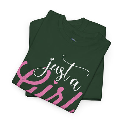 Just a Girl Who Loves Pitbulls T-Shirt – Cute Dog Lover Tee