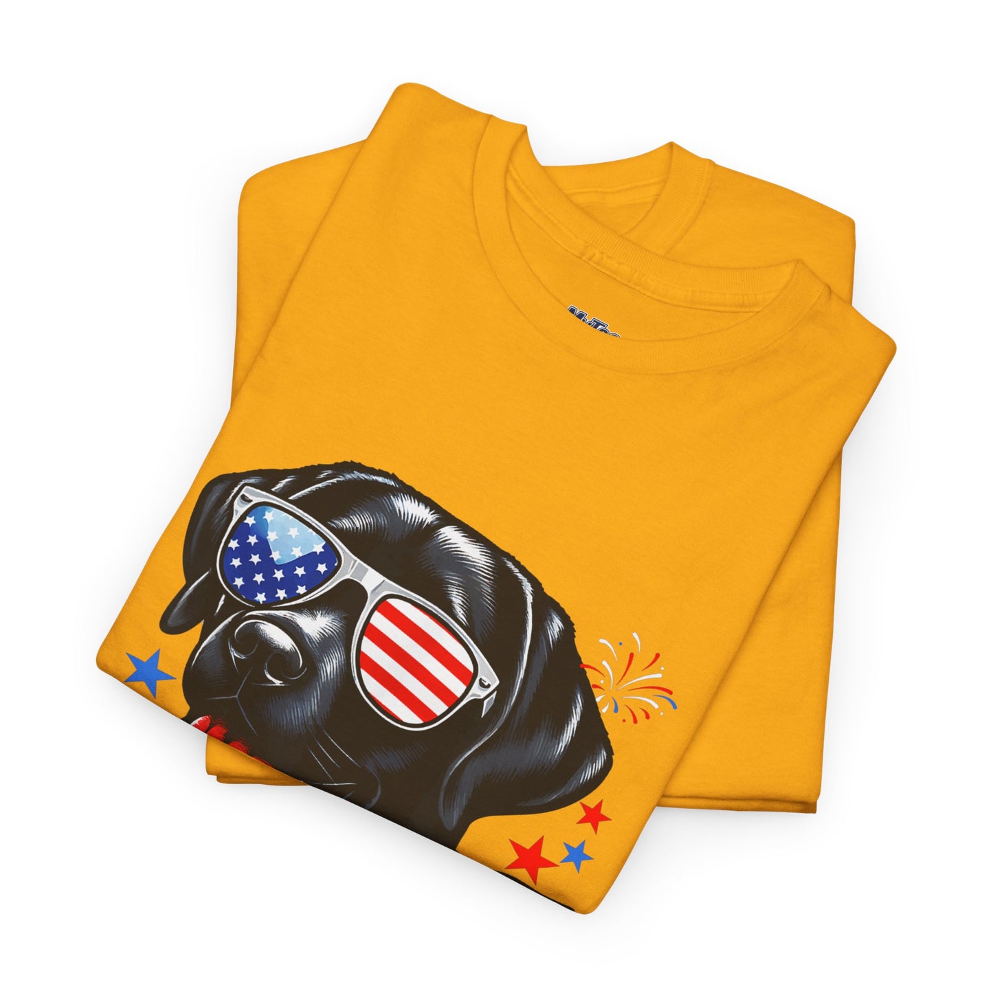Patriotic American Labrador Retriever With Sunglasses Unisex T-Shirt