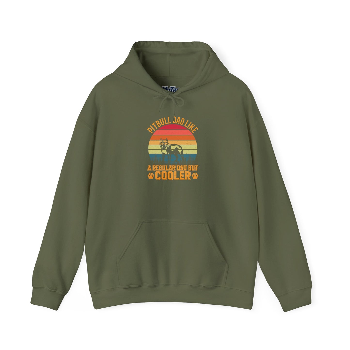 'Pitbull Dad Like A Regular Dad But Cooler' Cozy Hoodie