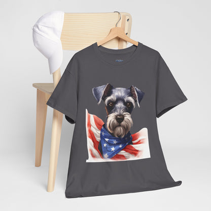 Patriotic Miniature Schnauzer Unisex T-Shirt