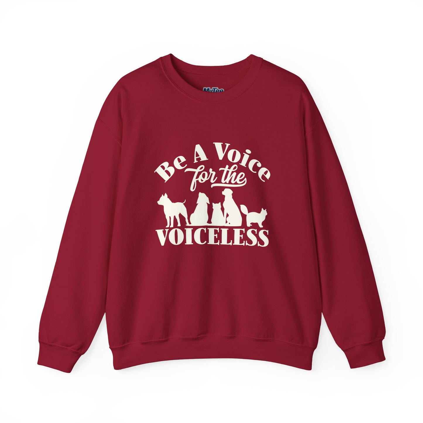 Be A Voice  For The Voiceless Unisex Sweatshirt – Animal Rescue Awareness