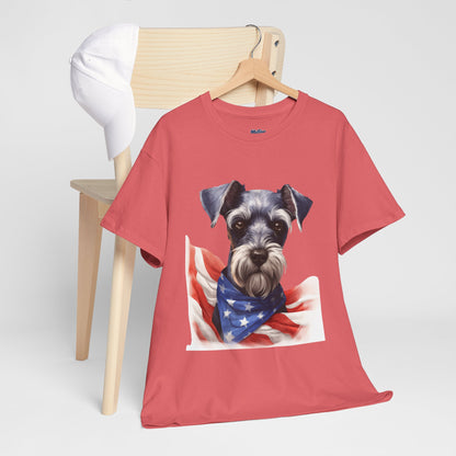 Patriotic Miniature Schnauzer Unisex T-Shirt