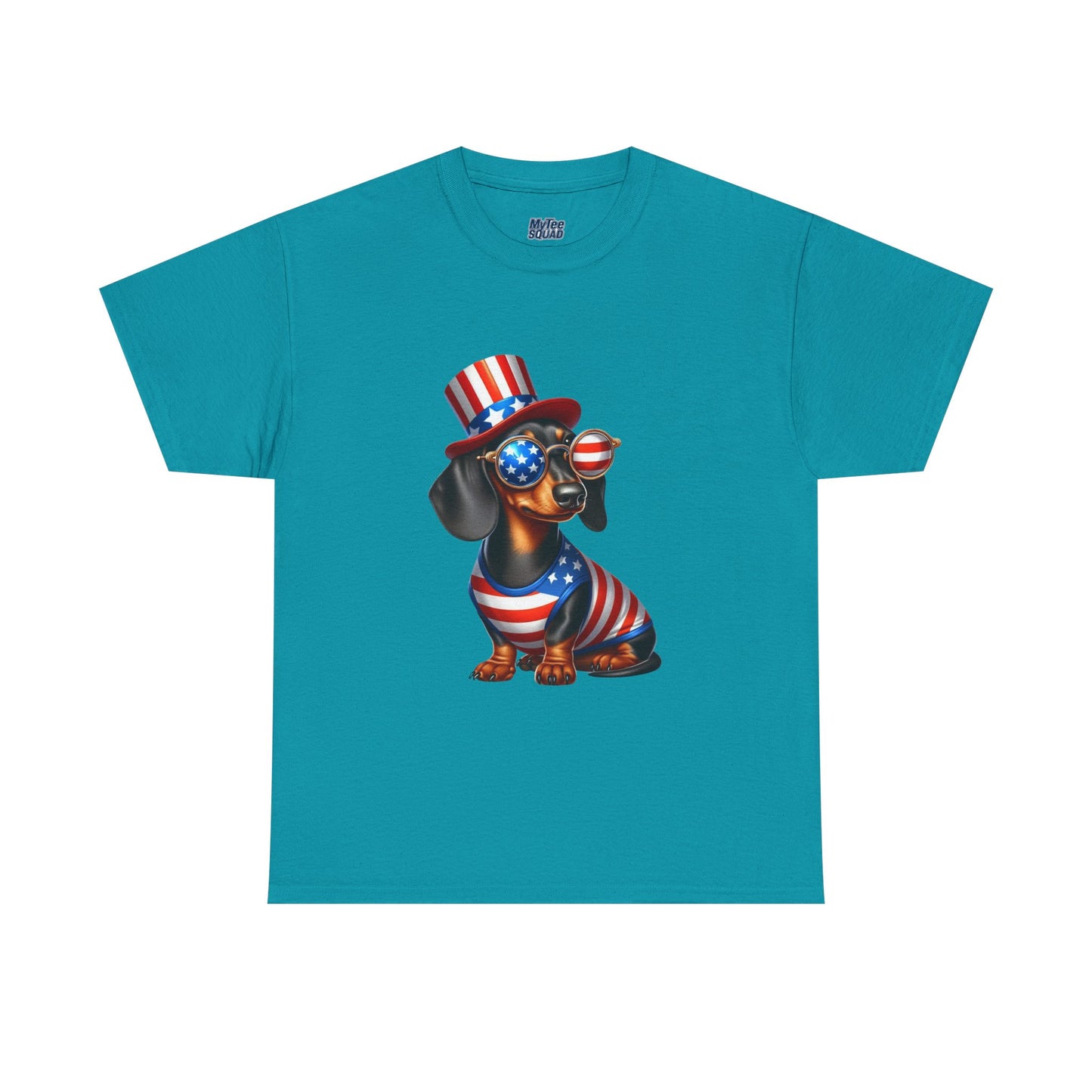 Patriotic Dachshund 4th of July T-Shirt | Red, White & Woof Style