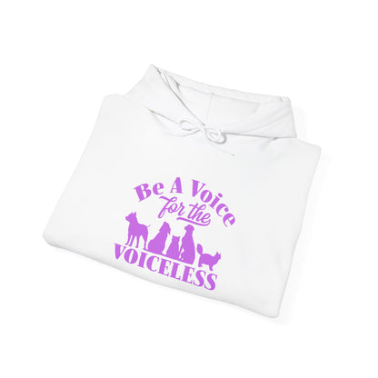 Be A Voice  For The Voiceless Unisex Hoodie – Animal Rescue Awareness