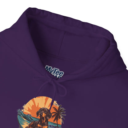Dachshund Sunset Unisex Hoodie – Chill Pup Style For Dog Lovers