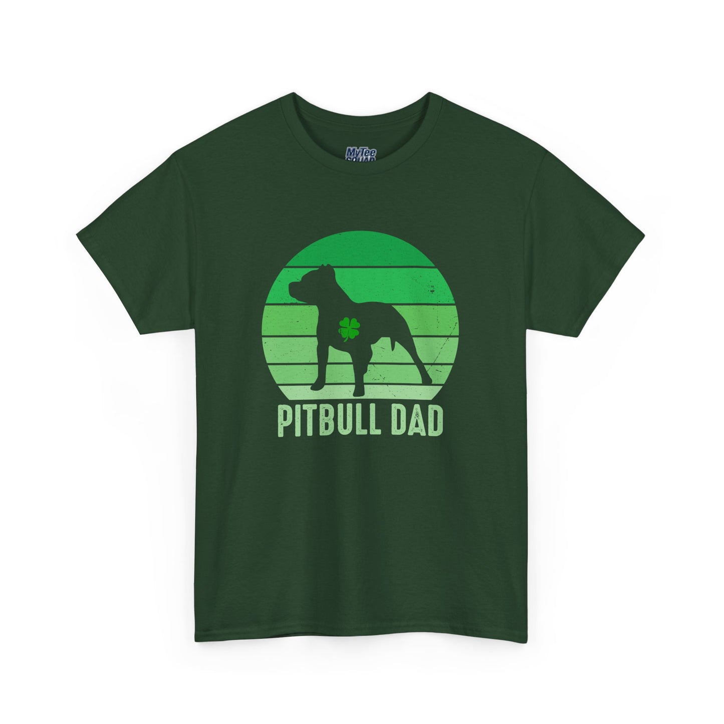Pitbull Dad Heavy Cotton Tee | Father's Day Gift