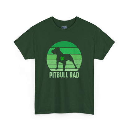 Pitbull Dad Heavy Cotton Tee | Father's Day Gift