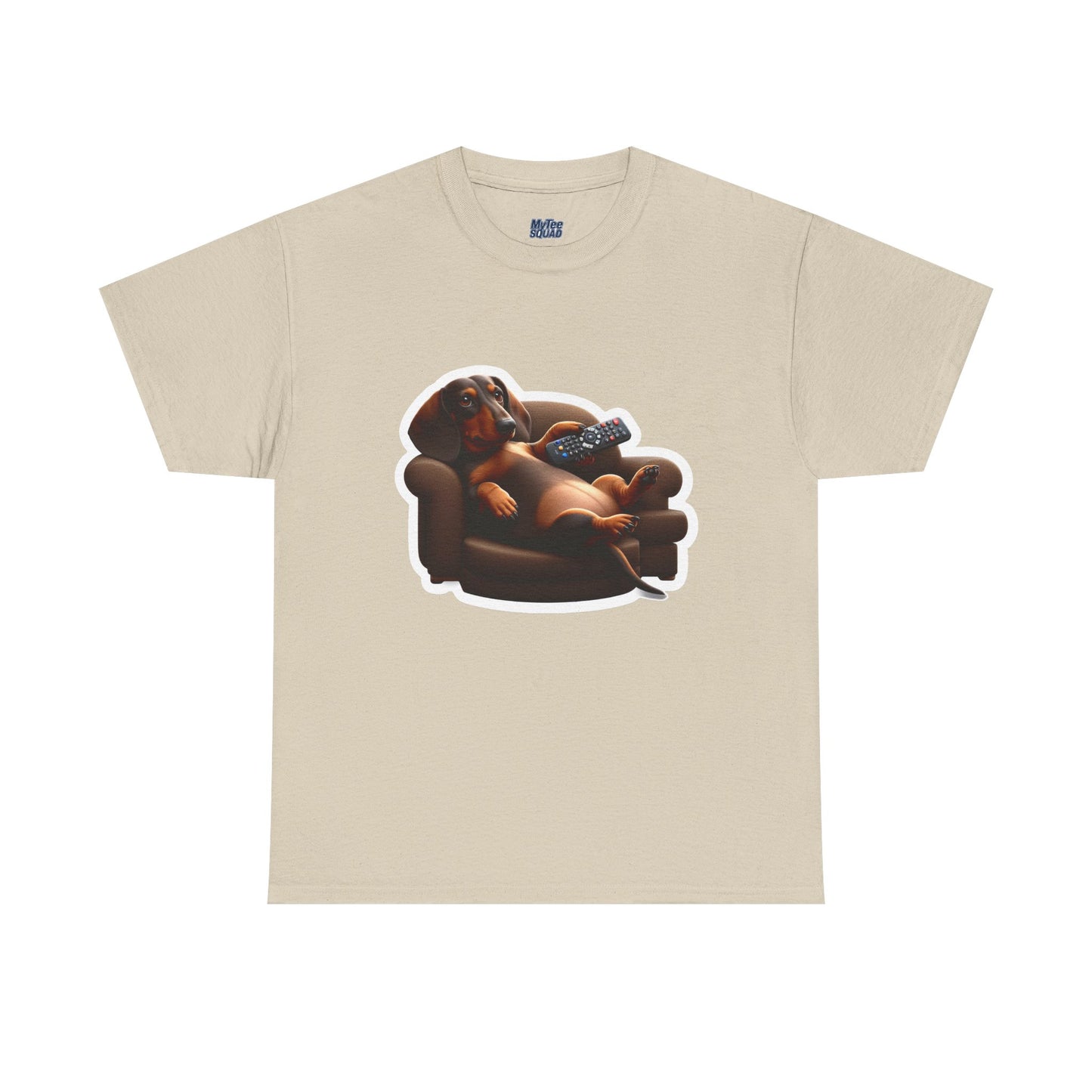 Dachshund Chill Mode Tee – Remote In Paw, Stress-Free Style