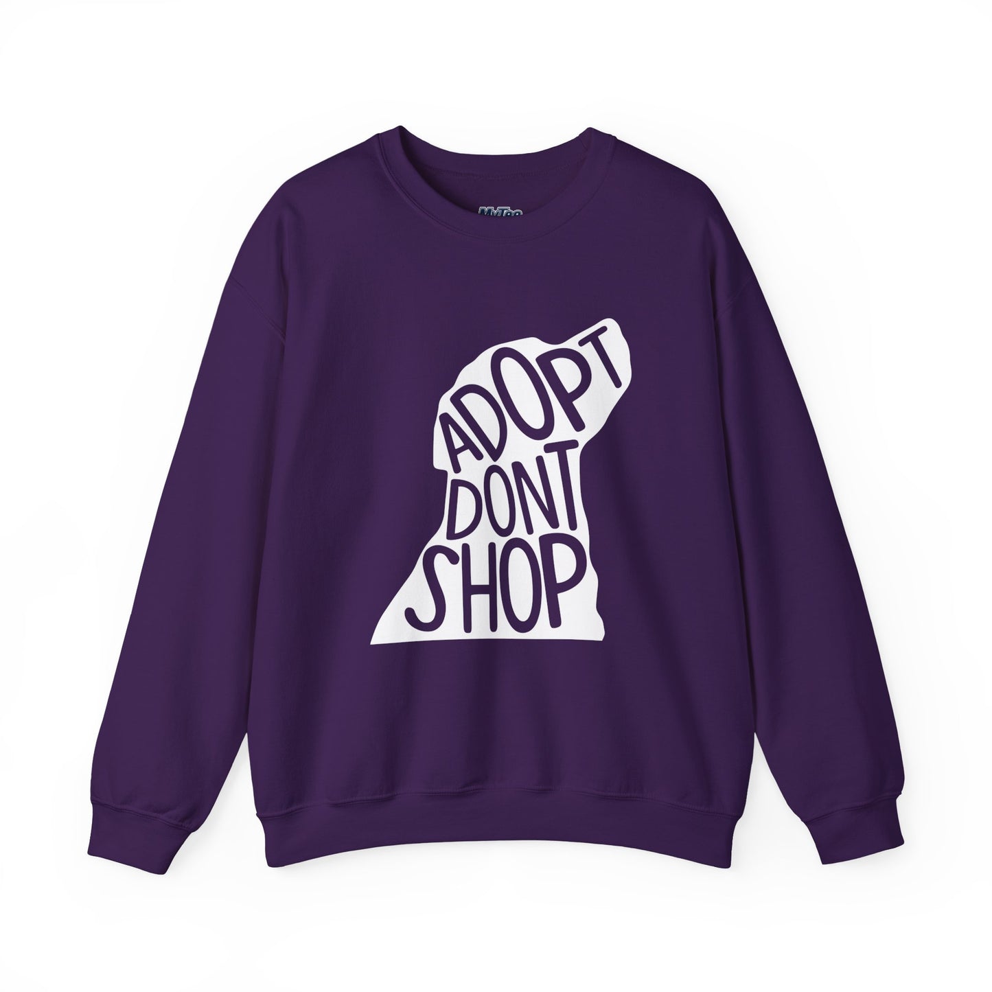 Adopt Don't Shop Unisex Sweatshirt | Eco-Friendly Crewneck
