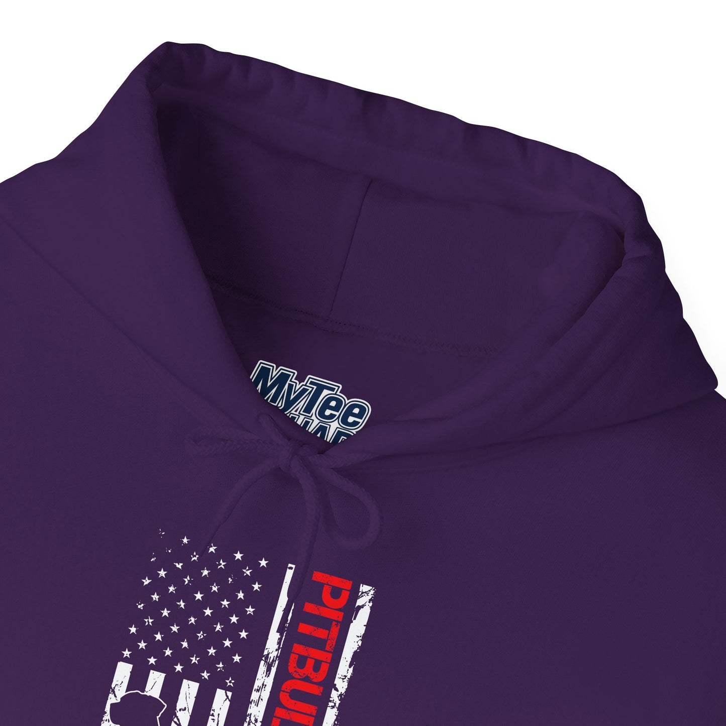 Patriotic Pitbull Dad Hoodie - Gift for Father's Day