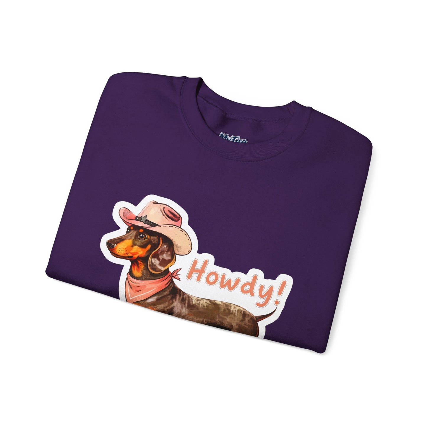 Dachshund Howdy Unisex Sweatshirt – Cozy Western Pup Pullover