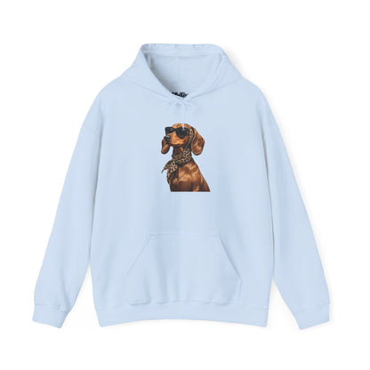 Cool Dachshund Dog Sunglasses Unisex Hoodie |  Dog Lover Gift, Pet-Themed Fashion