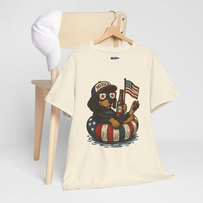 Patriotic Dachshund America Unisex T-Shirt