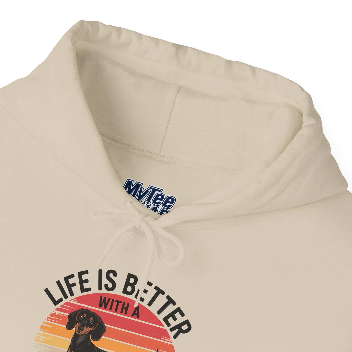 Life Is Better With A Dachshund Unisex Hoodie – Dog Lover Retro Pullover