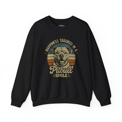 Happiness Tailored In A Pitbull Smile Unisex Sweatshirt