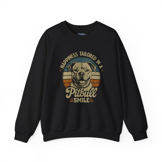 Happiness Tailored In A Pitbull Smile Unisex Sweatshirt