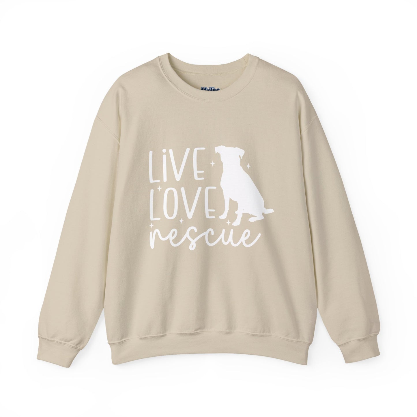 Live Love Rescue Crewneck Sweatshirt | Cozy Pet-Lover Gift