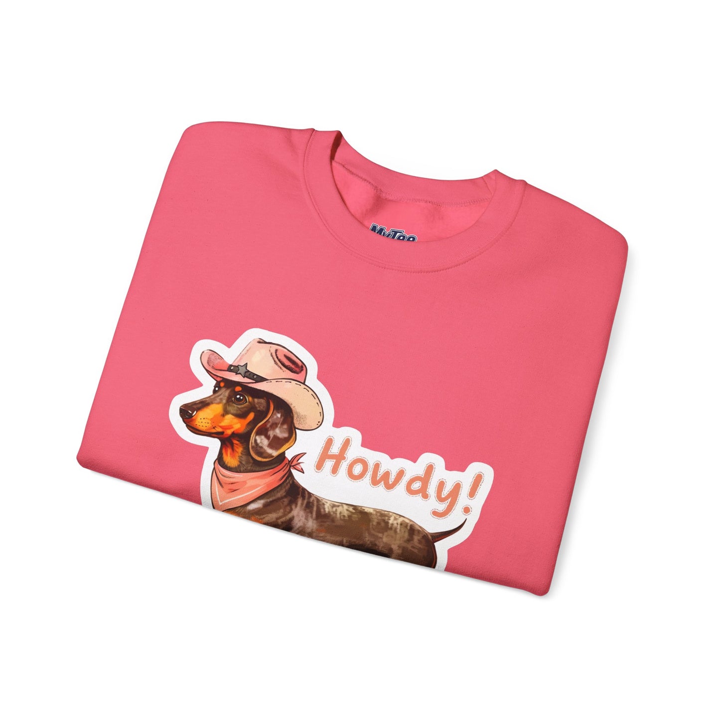 Dachshund Howdy Unisex Sweatshirt – Cozy Western Pup Pullover