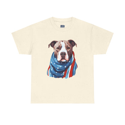 Patriotic American Staffordshire Terrier Unisex T-Shirt
