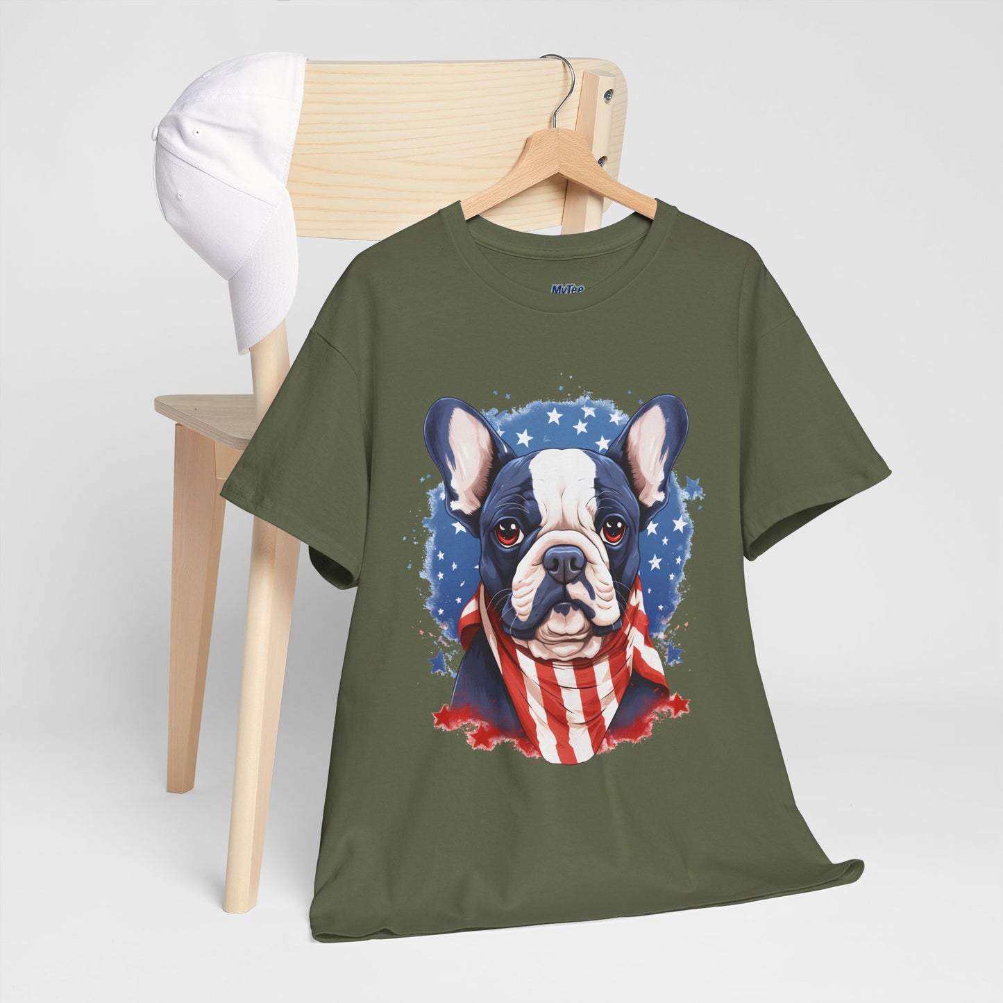 Patriotic French Bulldog Unisex T-Shirt | Dog Lover