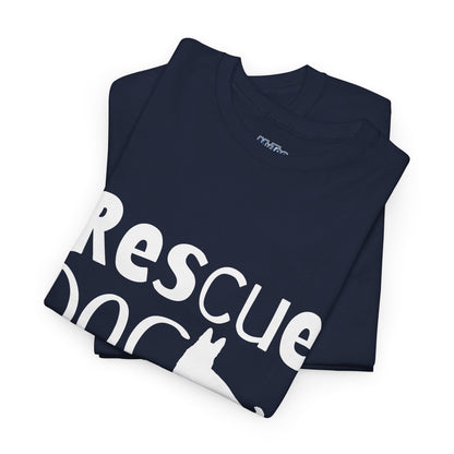 Rescue Dog Mom Cotton T-Shirt