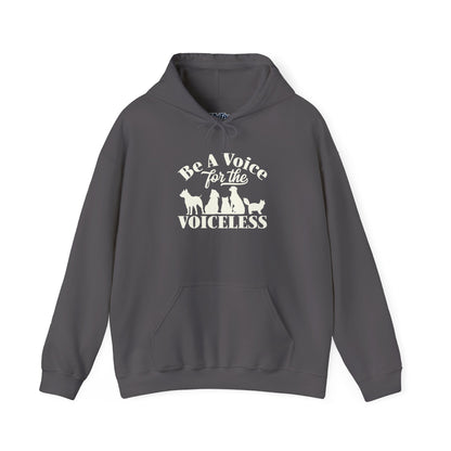 Be A Voice  For The Voiceless Unisex Hoodie – Animal Rescue Awareness