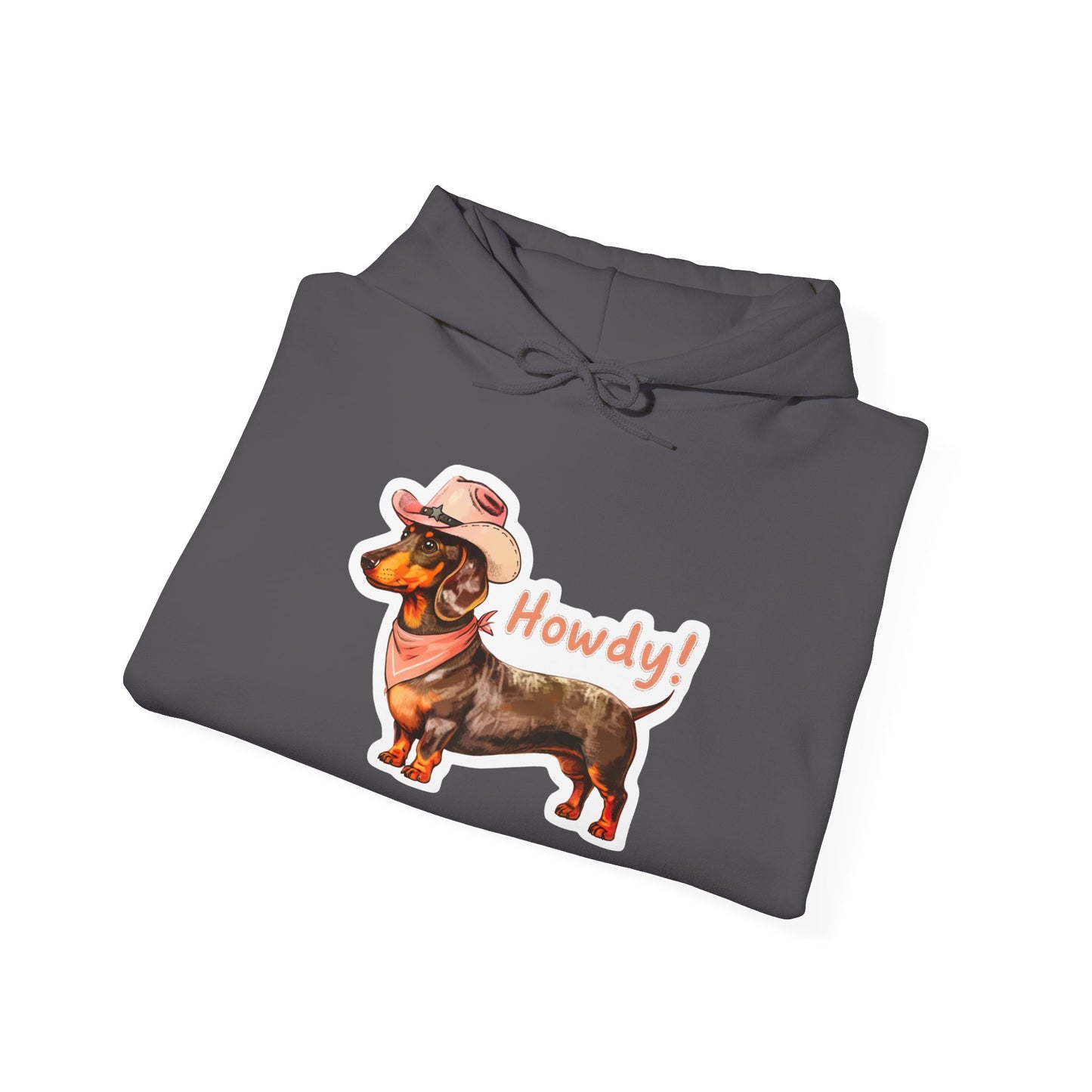 Dachshund Howdy Unisex Hoodie – For Proud Pup Parents With Western Soul