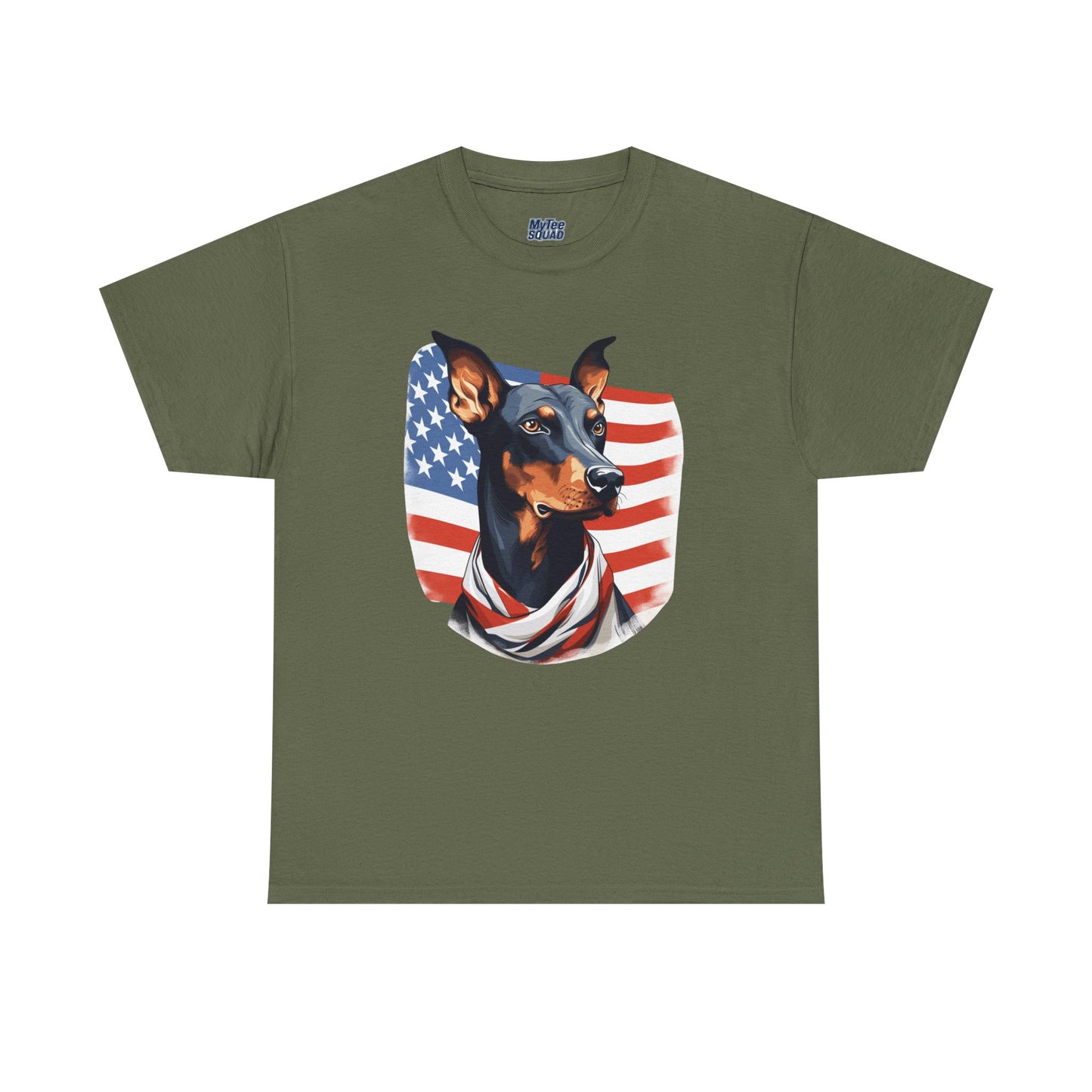 Patriotic Doberman Pinscher Unisex T-Shirt