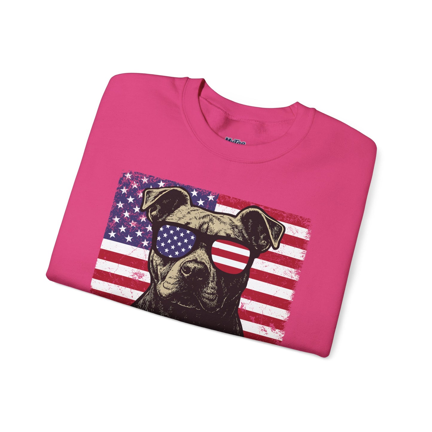 Show Me Your Pitties Patriotic Pitbull Sweatshirt – Funny USA Dog Lover Pullover