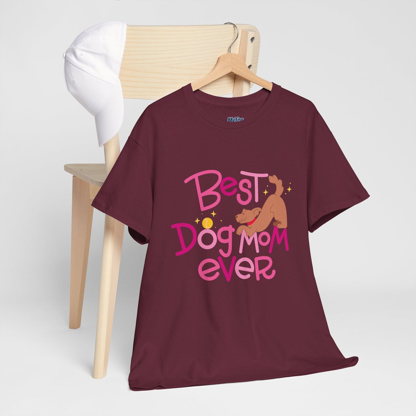 Best Dog Mom Ever Cotton T-Shirt For Proud Mothers