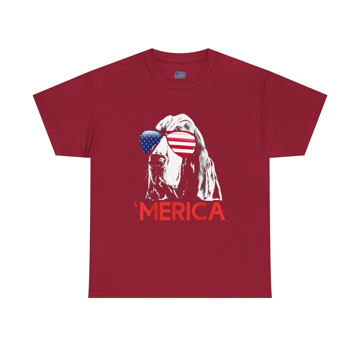 Patriotic Basset Hound With Sunglasses Unisex T-Shirt
