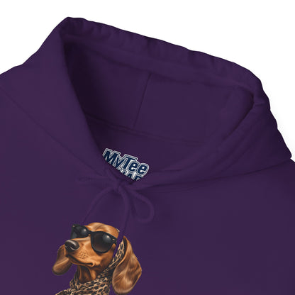 Cool Dachshund Dog Sunglasses Unisex Hoodie |  Dog Lover Gift, Pet-Themed Fashion