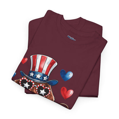 Patriotic Dachshund Unisex T-Shirt | Dog Lover Gift, July 4th Celebration