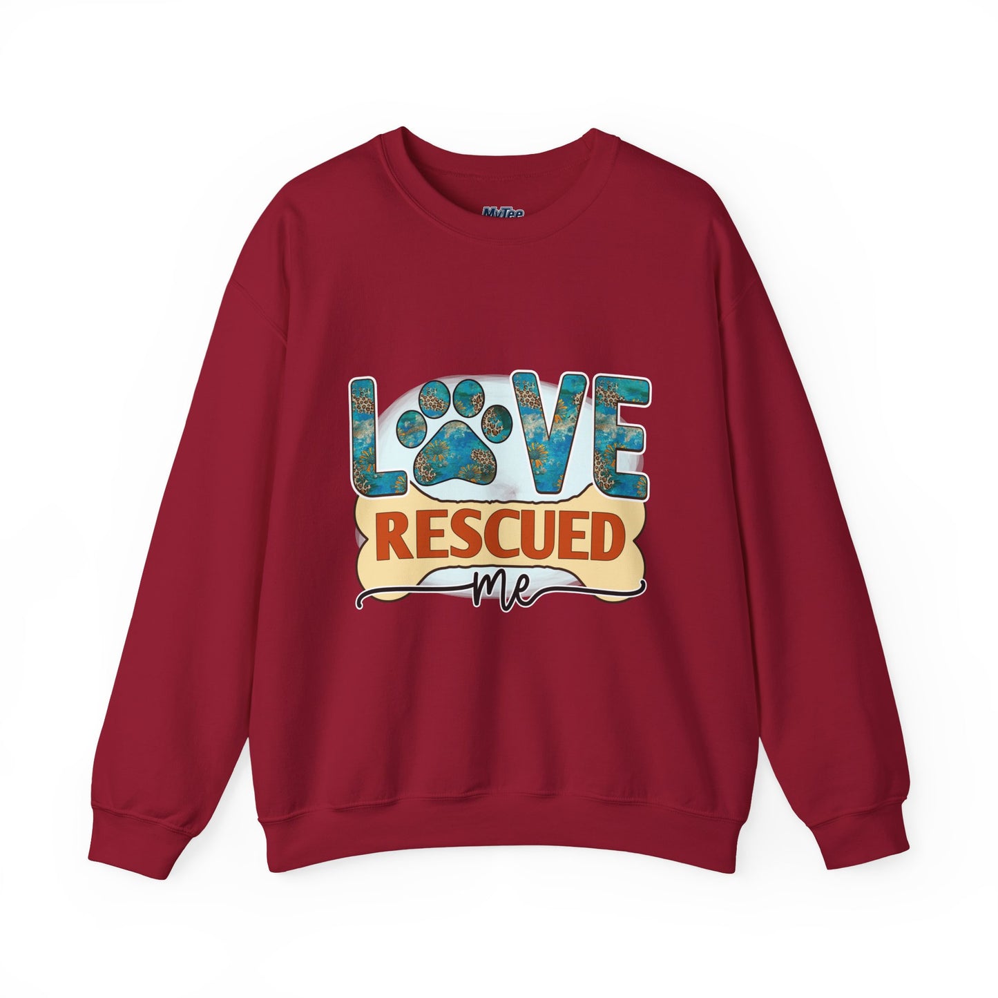 Love Rescued Me Unisex Sweatshirt | Cozy Pet Lover Gift