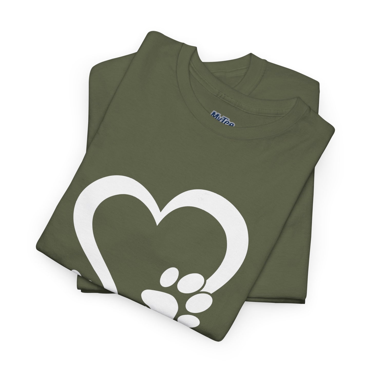 Heart With Paw Print Love T-shirt