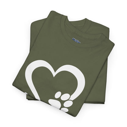 Heart With Paw Print Love T-shirt