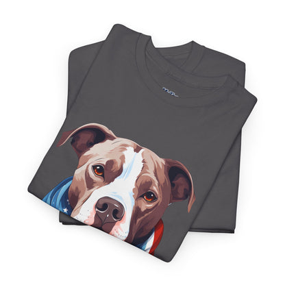 Patriotic American Staffordshire Terrier Unisex T-Shirt