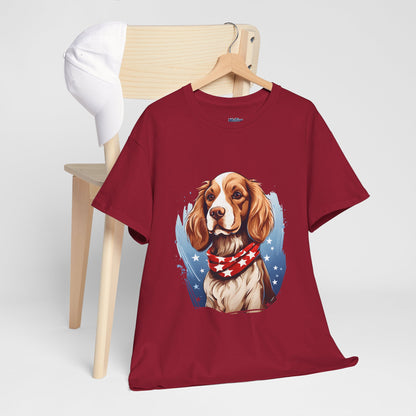 Patriotic Cocker Spaniel Unisex T-Shirt