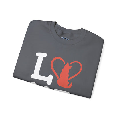 Love Cat Crewneck Sweatshirt - Perfect for Pet Lovers, Gift For Cat Owners