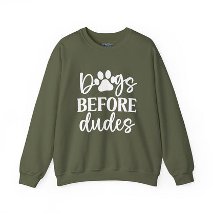 Dogs Before Dudes Unisex Sweatshirt – Cozy Pet Lover Pullover