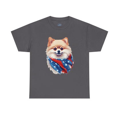 Patriotic pomeranian Unisex T-Shirt