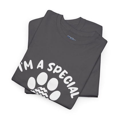 I'M A SPECIAL, DOG KIND OF SPECIAL Casual PAW Cotton T-shirt