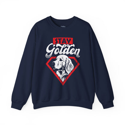 Stay Golden Retriever Sweatshirt – Bold Dog Lover Graphic Tee