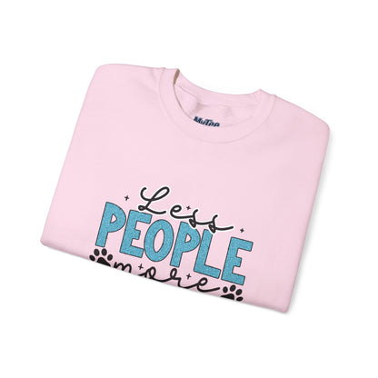 Less People More Dogs Unisex Crewneck Sweatshirt | Pet Owner Gift
