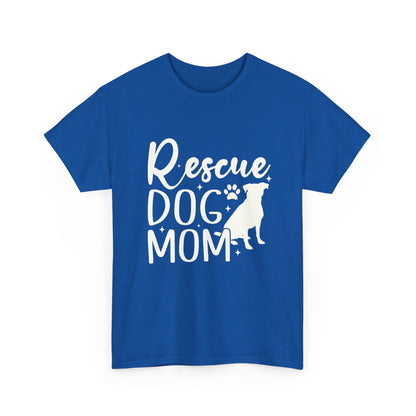 Rescue Dog Mom Cotton T-Shirt | Dog Lover