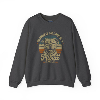 Happiness Tailored In A Pitbull Smile Unisex Sweatshirt